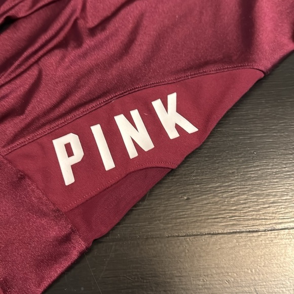 PINK Victoria's Secret Burgundy Leggings - Picture 3 of 6